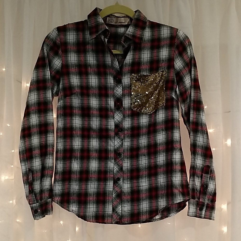 E2 Clothing Flannel Shirt size small